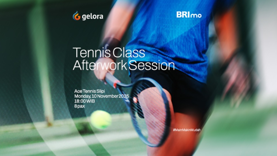 BRImo and Gelora Tennis Class Afterwork Session